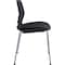 Lorell Arctic Series Stack Chairs Foam Black, Fabric Seat, PK2 42948 - alternate 2